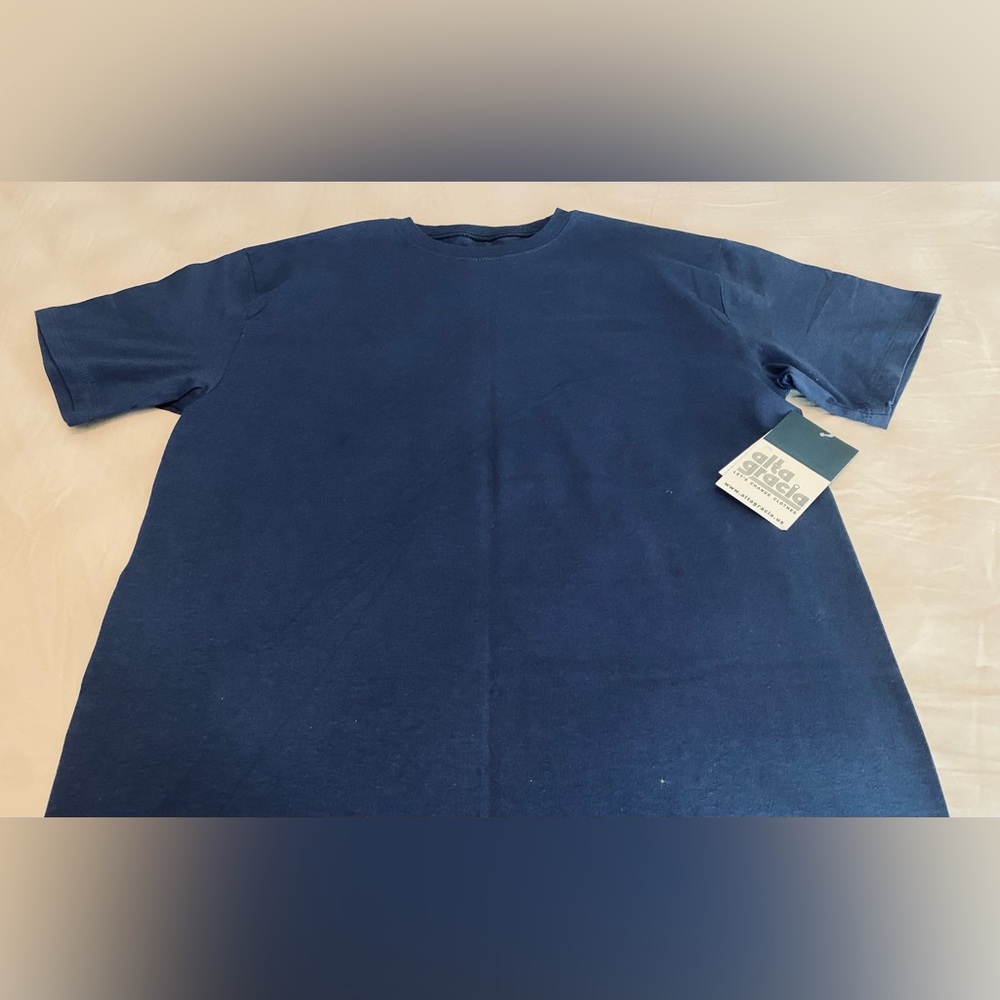 Alta Gracia Short Sleeve Crew Neck T-Shirt Navy Blue Size Large Men’s NWT